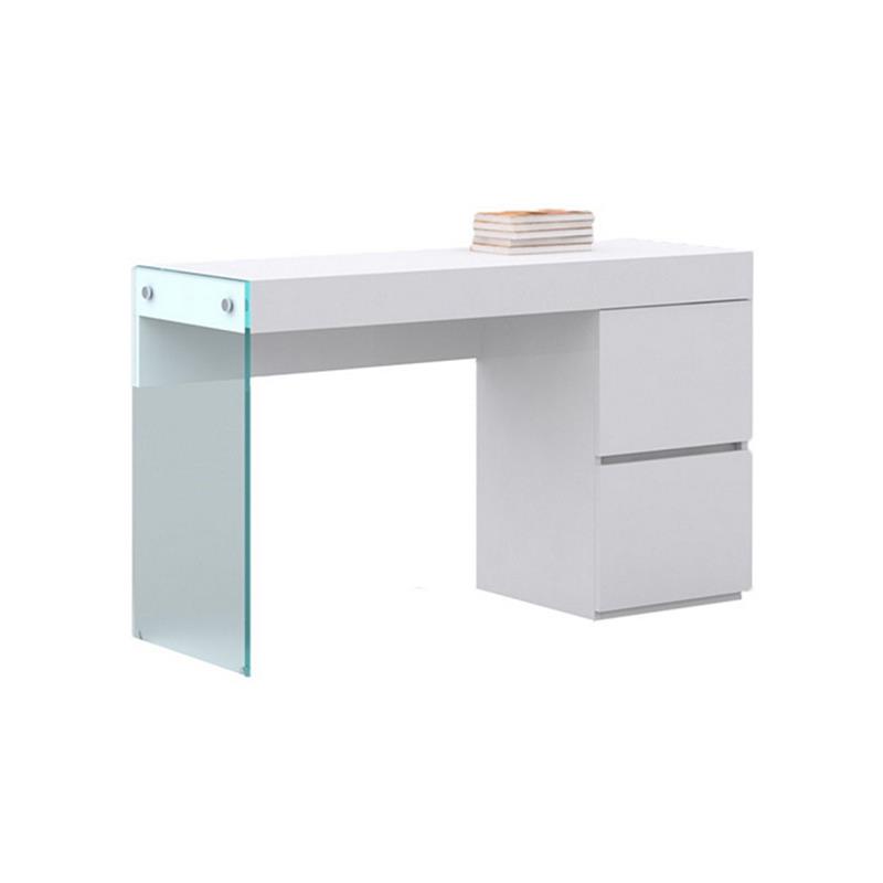 Casabianca Furniture Modern Il Vetro Engineered Wood Vanity in White