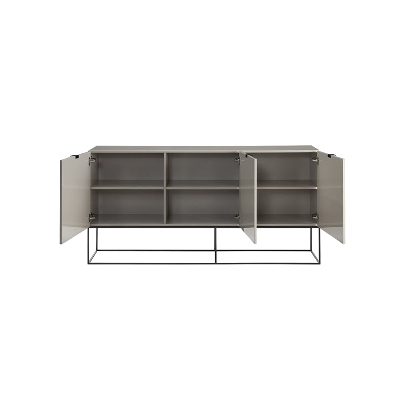Casabianca Modern Vizzione Engineered Wood Buffet-Server in Gray