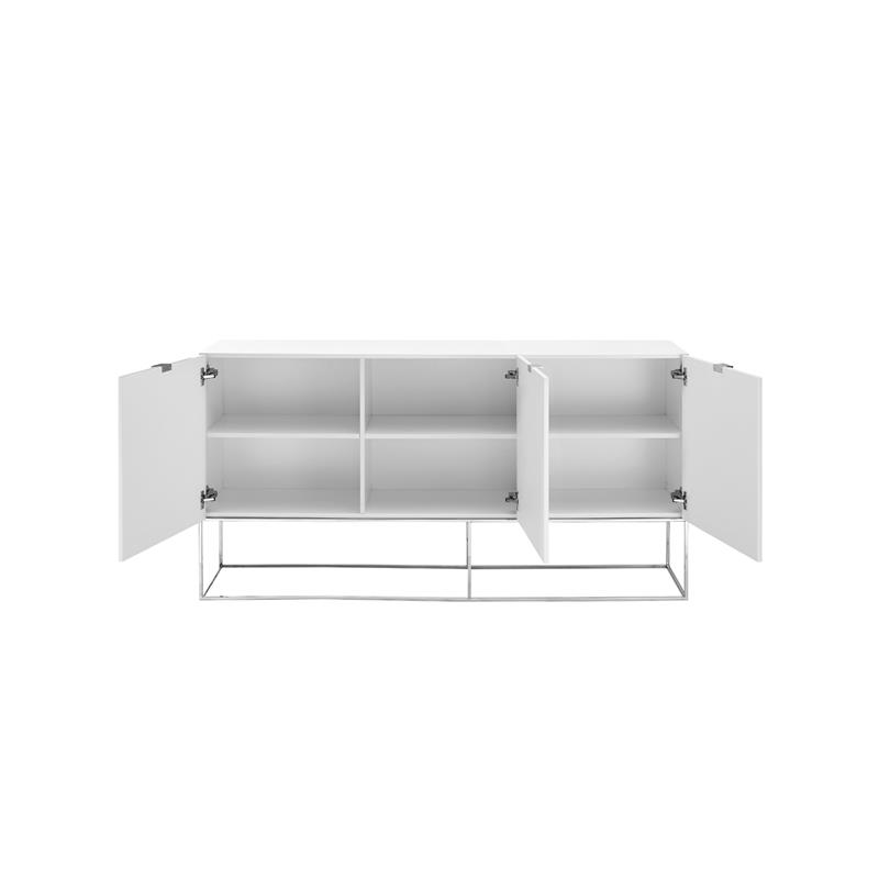 Casabianca Modern Vizzione Engineered Wood Buffet-Server in White