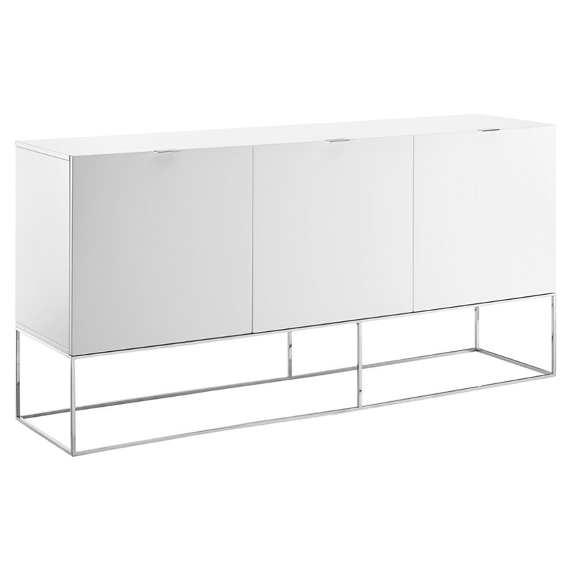 Casabianca Modern Vizzione Engineered Wood Buffet-Server in White
