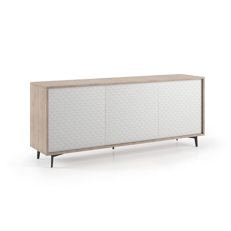 Casabianca Modern Lenox Engineered Wood Italian Buffet-Server in Brown