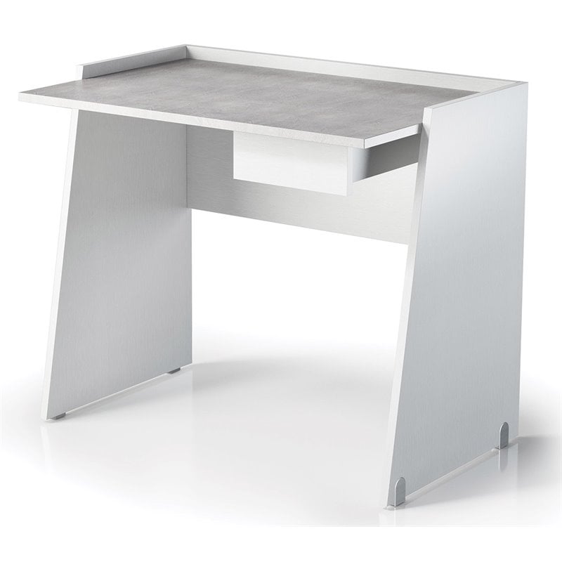 Casabianca Modern Marco Engineered Wood Italian Office Desk in White