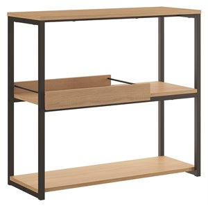 casabianca furniture modern noa engineered wood console table in gold