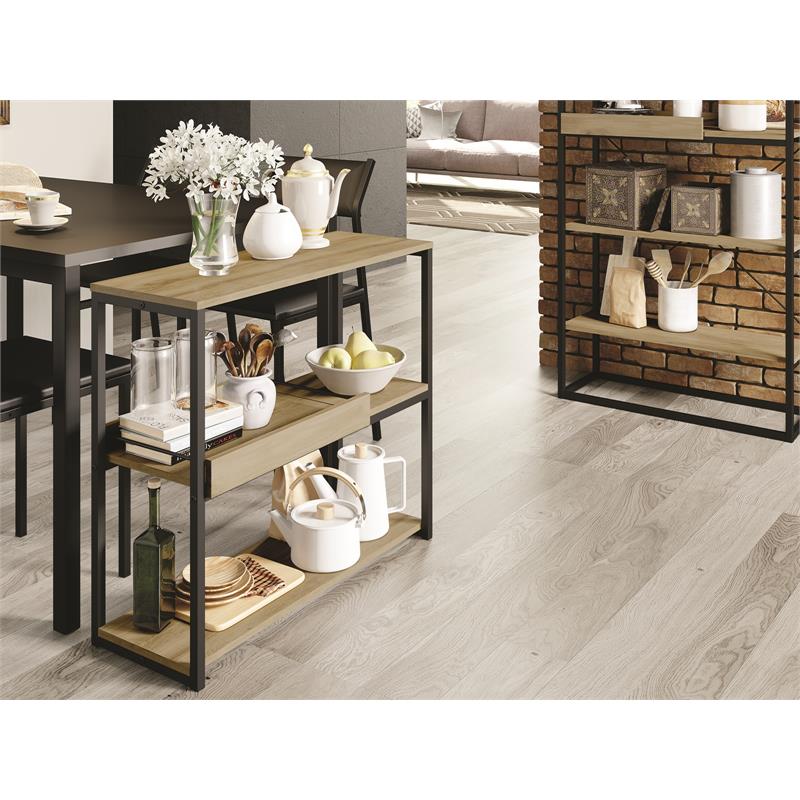 Casabianca Modern Noa Engineered Wood Console Table in Brown
