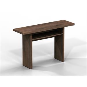 casabianca modern ritz engineered wood italian extendable console table in brown
