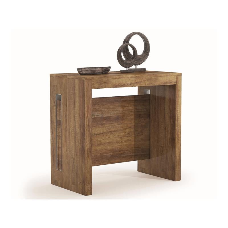 Modern Erika Engineered Wood Italian Extendable Console Table in Brown