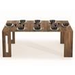 Modern Erika Engineered Wood Italian Extendable Console Table in Brown