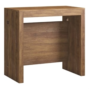 Modern Erika Engineered Wood Italian Extendable Console Table in Brown