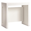 Modern Erika Engineered Wood Italian Extendable Console Table in White