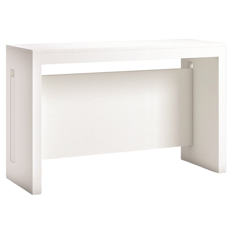 Modern Elasto Engineered Wood Italian Extendable Console Table in White