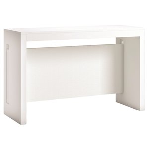 modern elasto engineered wood italian extendable console table in white