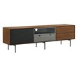 Casabianca Furniture Modern Calico Wood Entertainment Center in Brown