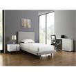 Casabianca Modern Nest Engineered Wood Extendable Office Desk in White