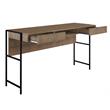 Casabianca Modern Clark Executive Engineered Wood Office Desk in Walnut