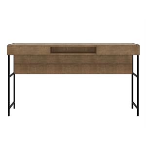 Casabianca Modern Clark Executive Engineered Wood Office Desk in Walnut
