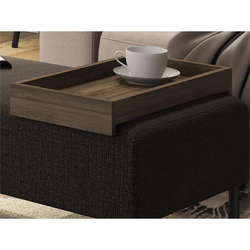 Casabianca Furniture Modern Ace Engineered Wood Bench in Brown