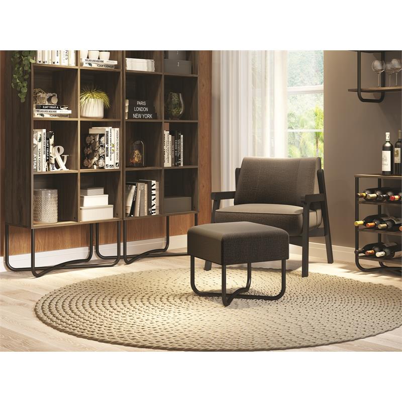 Casabianca Furniture Modern Ace Engineered Wood Bench in Brown