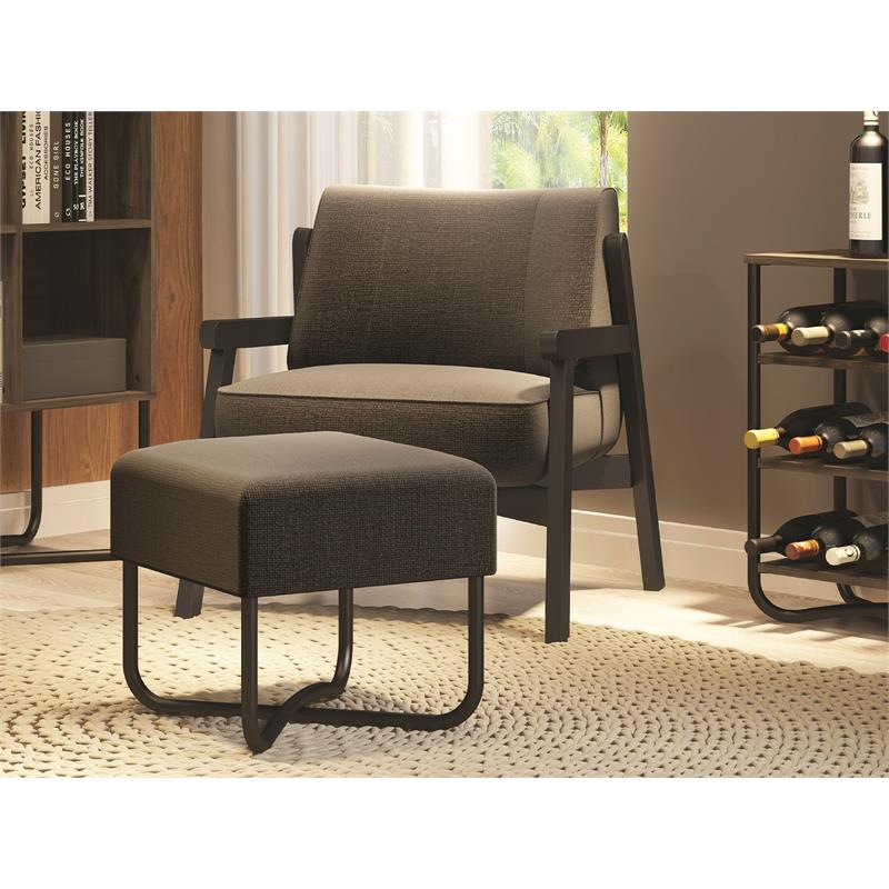 Casabianca Furniture Modern Ace Engineered Wood Bench in Brown