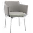 Casabianca Furniture Modern Suzzie Faux Dining Chair in Gray