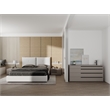 Casabianca Furniture Carter Wood 4-Drawers Bedroom Dresser in Taupe Matte