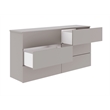 Casabianca Furniture Ayla Wood 6-Drawers Bedroom Dresser in Taupe Matte