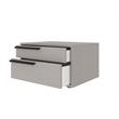 Casabianca Furniture Carter Wood Left Nightstand in Taupe Matte