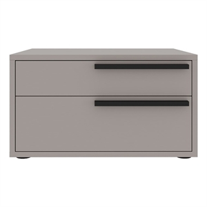 Casabianca Furniture Carter Wood Right Nightstand in Taupe Matte