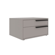 Casabianca Furniture Carter Wood Right Nightstand in Taupe Matte