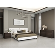 Casabianca Furniture Ayla Wood Nightstand in Dark Oak Melamine