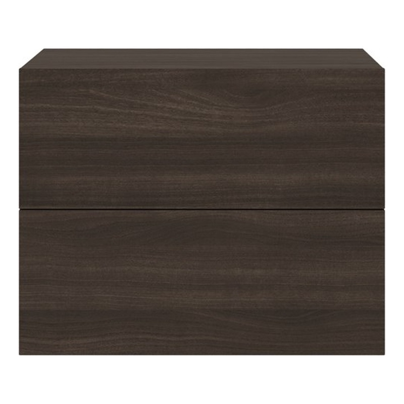 Casabianca Furniture Ayla Wood Nightstand in Dark Oak Melamine
