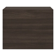 Casabianca Furniture Ayla Wood Nightstand in Dark Oak Melamine
