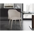 Casabianca Home Monroe Set of 2 Velvet Fabric Dining Chairs - Gray