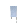 Casabianca Home Loto  Dining Chair in Light Gray Velvet Fabric (Set Of 2)