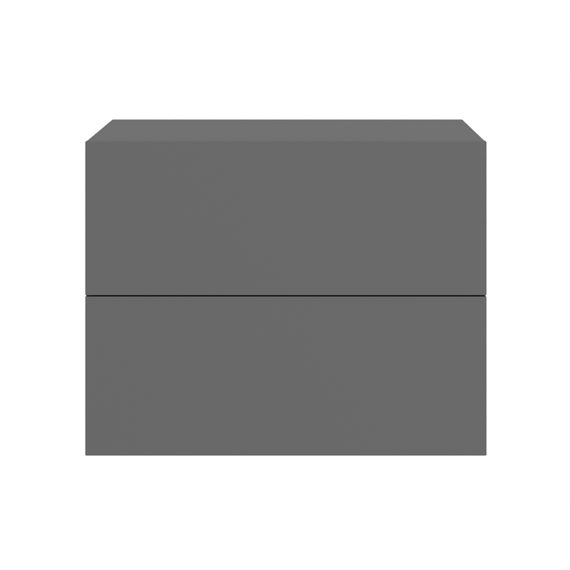 Casabianca Home Ayla Nightstand in Gray Matte