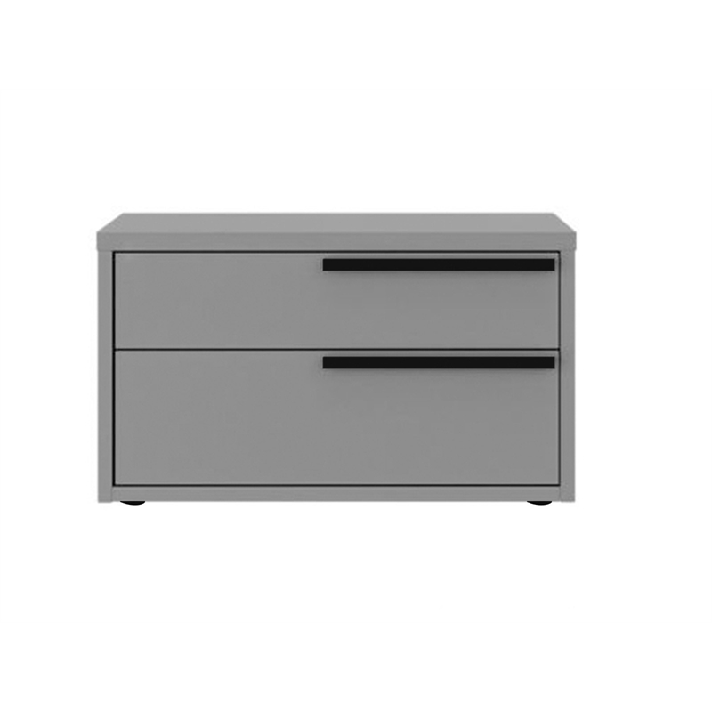 Casabianca Home Carter Right Nightstand in Gray Matte