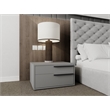 Casabianca Home Carter Right Nightstand in Gray Matte