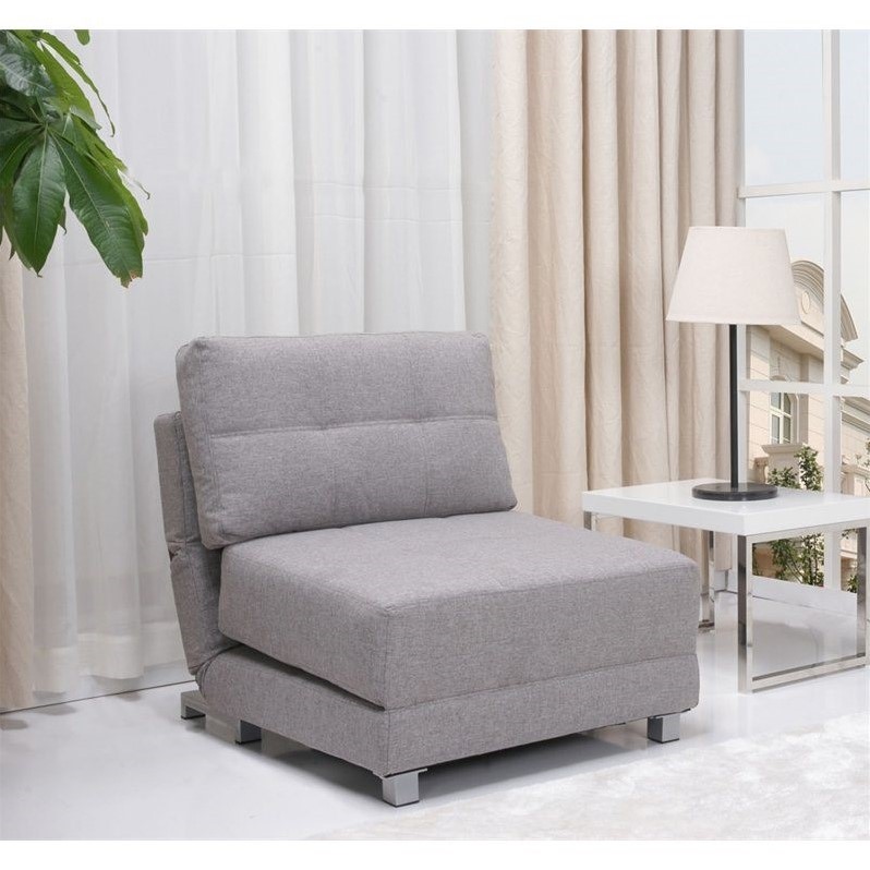 Gold Sparrow New York Fabric Convertible Accent Chair in ...
