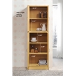 Hodedah 4 Door Kitchen Pantry with 4 Shelves 5 Compartments in Beige Wood