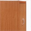 Hodedah 4 Door Kitchen Pantry with 4 Shelves 5 Compartments in Cherry Wood