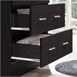 Hodedah 2 Door Armoire with 2 Drawers and Clothing Rod in Chocolate Wood