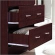Hodedah 2 Door Armoire with 2 Drawers and Clothing Rod in Mahogany Wood