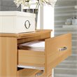 Hodedah Five Drawer Contemporary Wooden Chest in Beige Finish