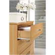 Hodedah Five Drawer Contemporary Wooden Chest in Beige Finish