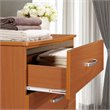 Hodedah Five Drawer Contemporary Wooden Chest in Cherry Finish