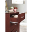 Hodedah Five Drawer Contemporary Wooden Chest in Mahogany Finish