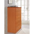 Hodedah 7 Drawer Chest with Locks on 2 Top Drawers in Cherry Wood