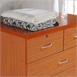 Hodedah 7 Drawer Chest with Locks on 2 Top Drawers in Cherry Wood