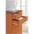 Hodedah 7 Drawer Chest with Locks on 2 Top Drawers in Cherry Wood