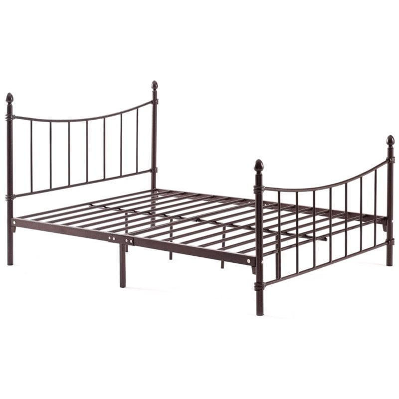 Hodedah Complete Metal Full Size Bed In Bronze - HI819 F BRONZE