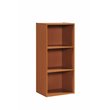 Hodedah Three Shelf Versatil Wooden Bookcase in Cherry Finish